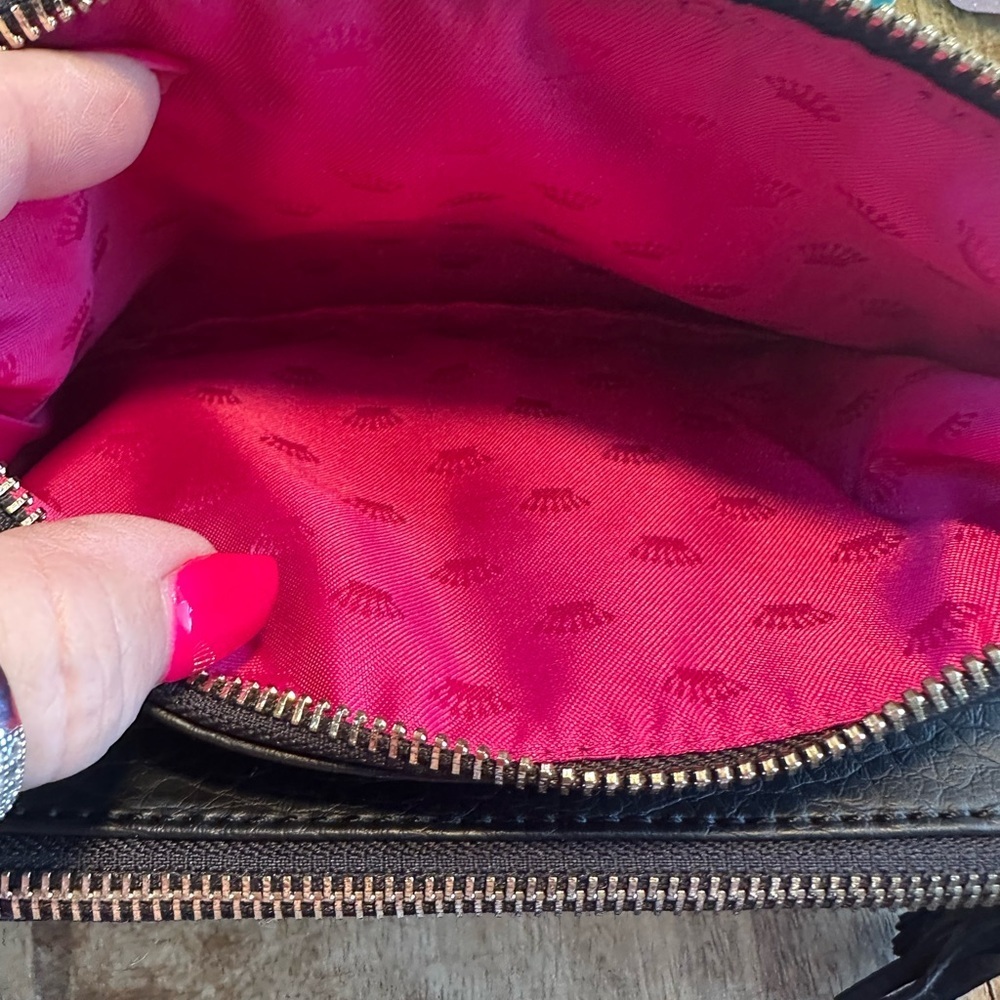 Juicy Couture Black Textured Double Clutch - Picture 11 of 15